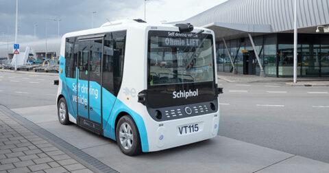 Schiphol trials electric self-driving airside buses as part of vision for fully autonomous ground operation by 2050