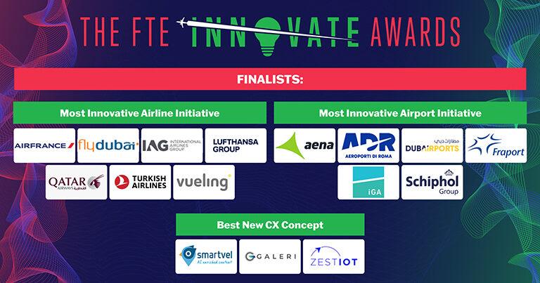 IAG, Schiphol, Qatar Airways, ADR, Lufthansa, Dubai Airports, Air France, Aena, Turkish Airlines, Fraport and more to pitch on stage in Dublin for FTE Innovate Awards