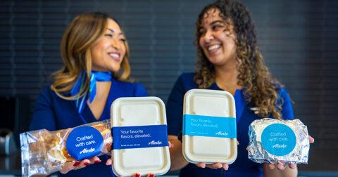 Alaska Airlines elevates premium inflight menu with return of Main Cabin hot meals