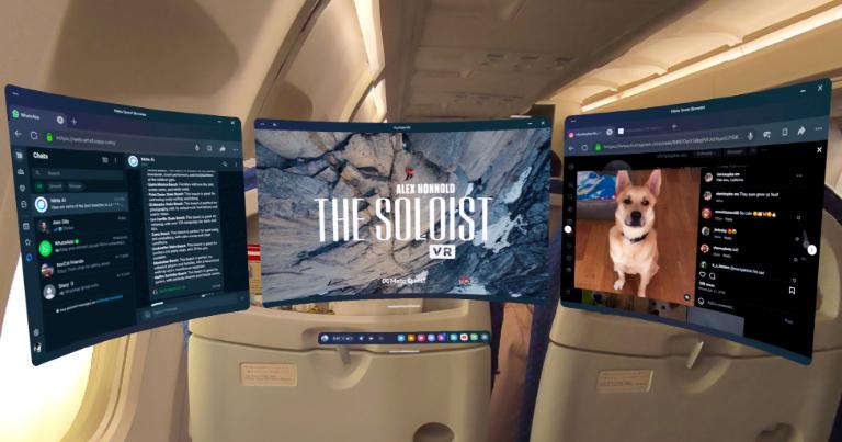 Through a pilot program, Lufthansa and Meta will outfit selected flights for customers of the new Lufthansa Allegris Business Class Suite with a variety of custom, dedicated MR content spanning entertainment, travel, wellness, games, and more—all designed to run on Quest 3 in Travel Mode.