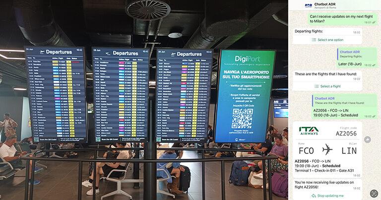 Aeroporti di Roma launches AI-powered ‘Digiport’ platform with a WhatsApp chatbot and ‘Smart Boarding’