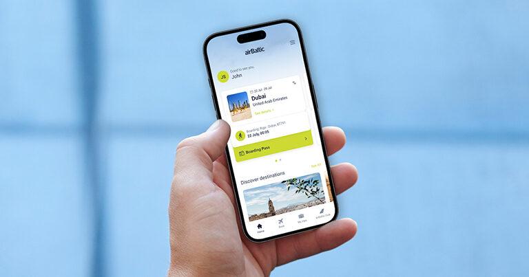 airBaltic launches new mobile app to improve travel experience and upgrades features of loyalty program