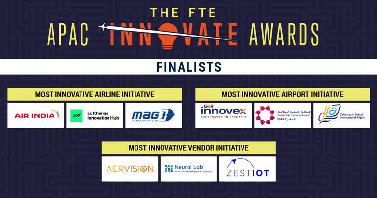 Air India, Mumbai Airport, Malaysia Aviation Group, Hamad Airport, Lufthansa, GMR and more to pitch on stage in Singapore for FTE APAC Innovate Awards