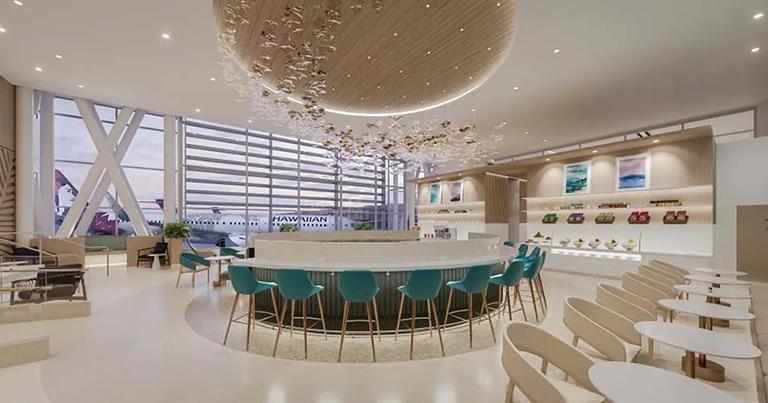 Hawaiian Airlines previews future premium lounge in Honolulu as it “reimagines the travel experience”