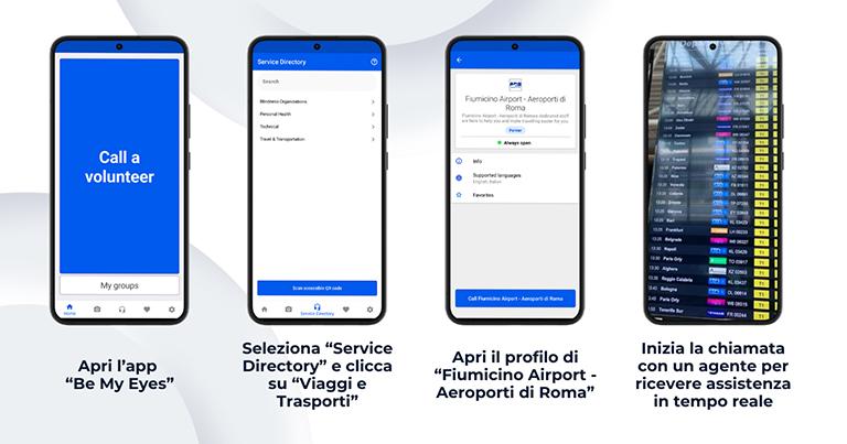 Aeroporti di Roma partners with Be My Eyes to enhance accessibility for visually-impaired travellers