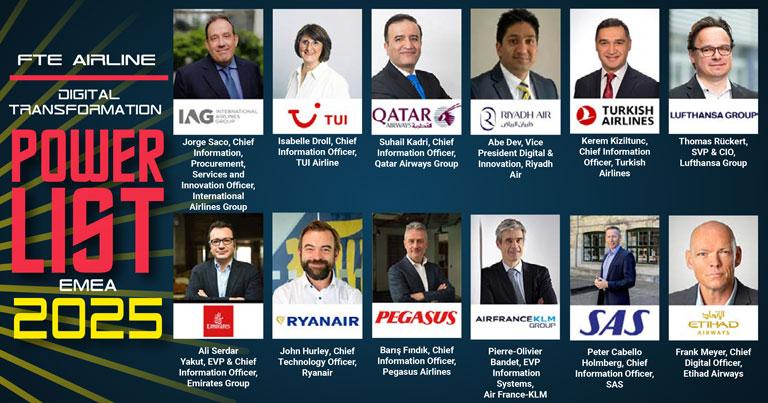 IAG, Qatar Airways, Riyadh Air, Turkish Airlines, Lufthansa & more among FTE Airline Digital Transformation Power List EMEA 2025 nominees